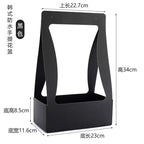 Simple Portable Paper Box Matt Lamination Flower Basket for Wedding Decor Packaging for Flowers and Folders