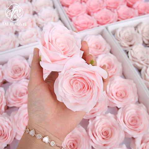New Manta Rose Soap Flower Seven Layer Roll Core Wave Lace Simulation Flower DIY Flower Shop Packaging Materials