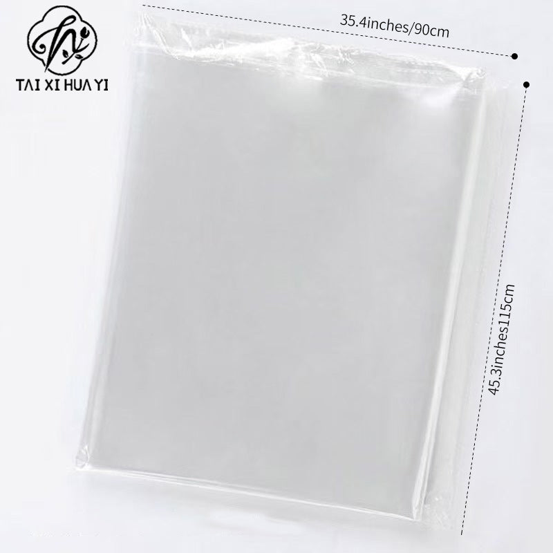 High transparency bouquet dust bag transparent bouquet bag rainproof windproof glass paper bag send flowers flower packaging wholesale
