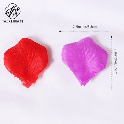 Wholesale wedding scene hand-thrown flower non-woven fabric simulated petals wedding room wedding bed decoration petals 120 pieces/bag