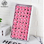 Valentine's Day gift simulated rose gift box with base three-layer soap flower handmade material package soap flower wholesale