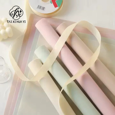 New arrival velvet velvet cloth flower wrapping paper small fragrant bouquet bag flower paper floral material roll waterproof paper