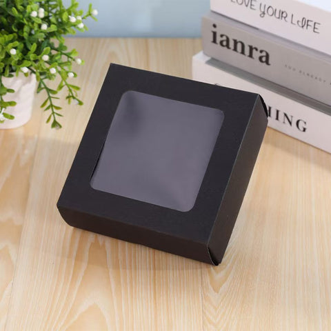 Wholesale Colorful Portable Cake Box with Window Trapezoid Shape for Food Shipping & Gift Packaging