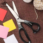 Tooth cloth scissors triangular dog teeth serrated tailor scissors handmade lace scissors arc wave scissors thread serrated scissors