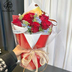 English waterproof cellophane flower bouquet wrapping paper dust-proof cellophane transparent bag flower paper gift flower material