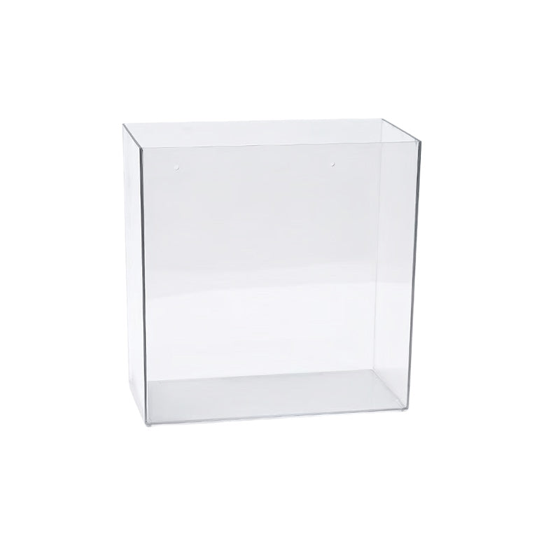 Acrylic ribbon card storage bucket Wall-mounted transparent drop-resistant durable flower storage box Florist floral supplies
