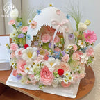 New floral eggshell broken shell day broken egg bouquet flower box birthday cake gift box flower packaging box