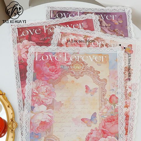 No Late Rose Knight Flower Wrapping Paper Flower Shop Floral DIY Handmade Wrapping Paper Gift Wrapping Paper