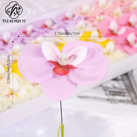 New Phalaenopsis Christmas Soap Flower Orchid Soap Flower Gift Box Bouquet Making Decoration Flower Shop Spot