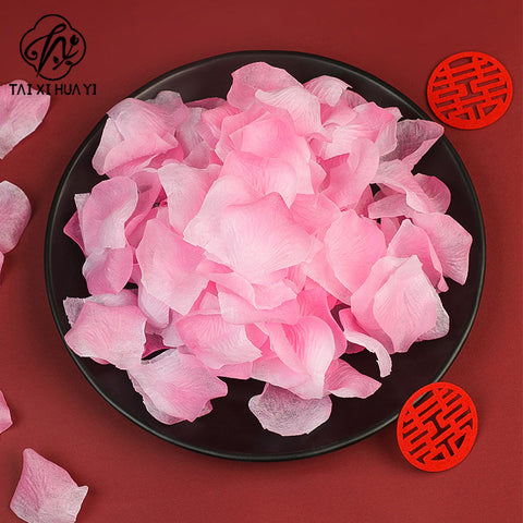 Wholesale wedding scene hand-thrown flower non-woven fabric simulated petals wedding room wedding bed decoration petals 120 pieces/bag