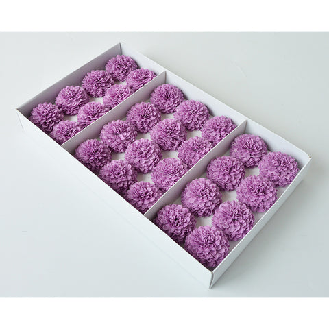 Festival New Ping Pong Chrysanthemum Soap Flower Head Creative Handmade Soap Flower Head Bouquet Gift Box Making Flower Shop Supplies