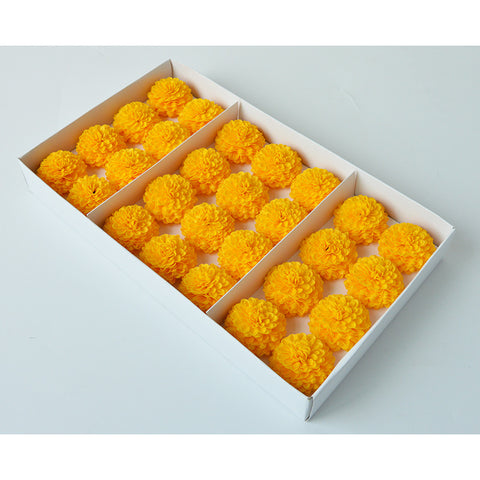 Festival New Ping Pong Chrysanthemum Soap Flower Head Creative Handmade Soap Flower Head Bouquet Gift Box Making Flower Shop Supplies