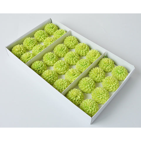 Festival New Ping Pong Chrysanthemum Soap Flower Head Creative Handmade Soap Flower Head Bouquet Gift Box Making Flower Shop Supplies