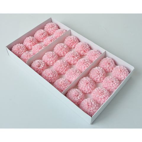 Festival New Ping Pong Chrysanthemum Soap Flower Head Creative Handmade Soap Flower Head Bouquet Gift Box Making Flower Shop Supplies