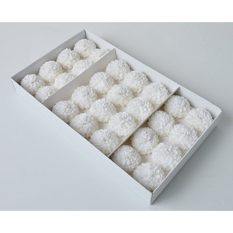Festival New Ping Pong Chrysanthemum Soap Flower Head Creative Handmade Soap Flower Head Bouquet Gift Box Making Flower Shop Supplies