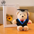 Dr. Bear doll bachelor suit teddy bear doll school gift plush toy graduation season gift bear