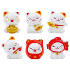 Lucky Cat Ceramic Home Ornament Creative Japanese-style Fortune Cat Small Pocket Store Opening Event Gift Wholesale