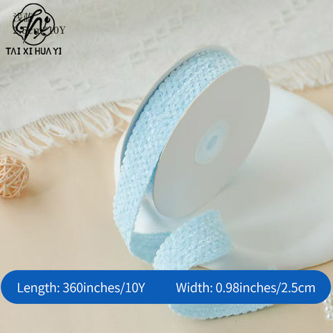 Waltz Fluffy Textured Ribbon Flower Bouquet Bag Decorative Ribbon Gift Ribbon Floral DIY Florist Materials
