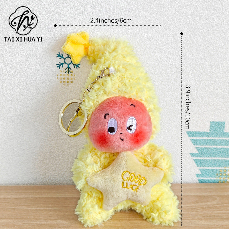 Popular star people pendant plush toy small doll schoolbag pendant couple gift doll plush batch