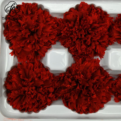 Eternal Flower 4-5cm A Grade Carnation Flower Head DIY Material 8 Packs Yunnan Wholesale Eternal Carnation Flower Head