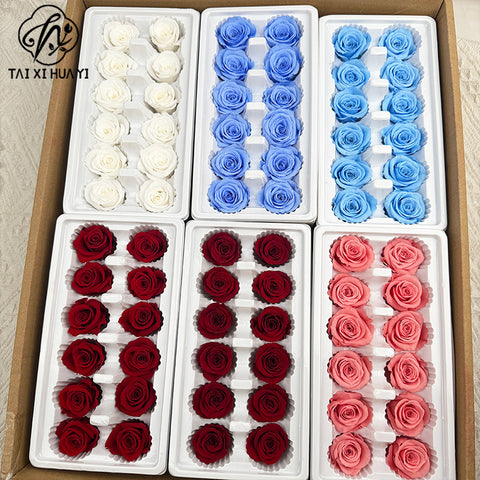 Flower directly from the manufacturer Yunnan Baohua rose head newcomers must buy eternal flower rose B grade 2-3cm flower head