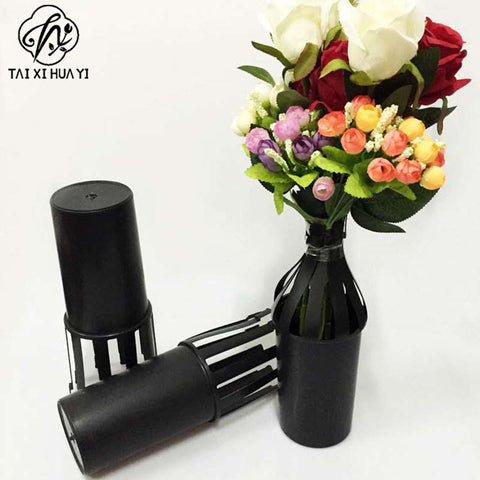 Wholesale floral arrangement Korean style flower bag base artifact plastic bouquet tray bouquet fixing is convenient, time-saving and labor-saving