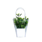 PVC Transparent Square Trapezoid Handle Packaging Bag Waterproof Plastic Storage for Festival Gifts Shrink Bag