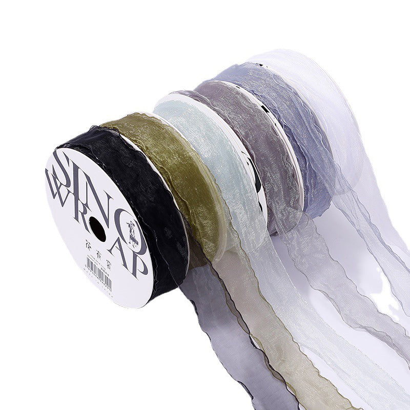 Valentine's Day super sweet ribbon bouquet packaging webbing bow DIY handmade yarn belt flower packaging ribbon wholesale