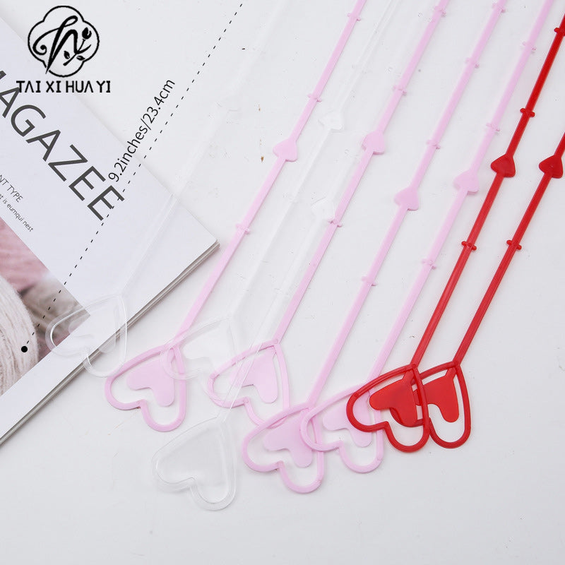 23 long bouquet plastic short insert greeting card card clip flower love insert card clip flower basket insert rod flower shop supplies