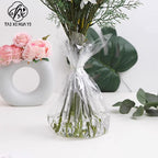 Fresh flower wrapping paper, fully transparent cellophane, 50 sheets, plastic paper, waterproof paper, flower wrapping paper, bouquet paper