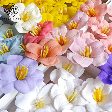 Soap flower tulip new bouquet flower accessories simulated flower gifts open tulip with flower embellishment
