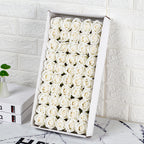 Valentine's Day gift simulated rose gift box with base three-layer soap flower handmade material package soap flower wholesale