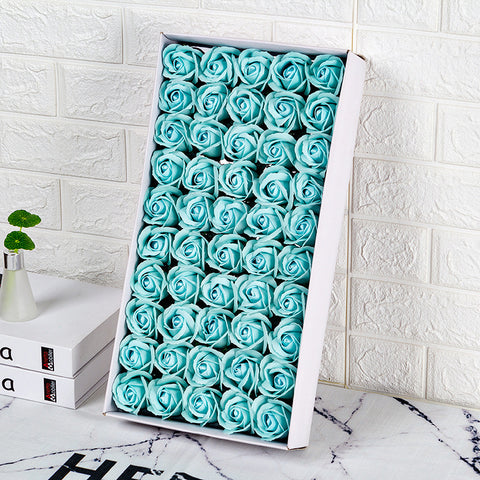 Valentine's Day gift simulated rose gift box with base three-layer soap flower handmade material package soap flower wholesale