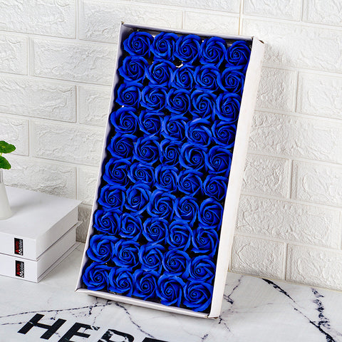 Valentine's Day gift simulated rose gift box with base three-layer soap flower handmade material package soap flower wholesale