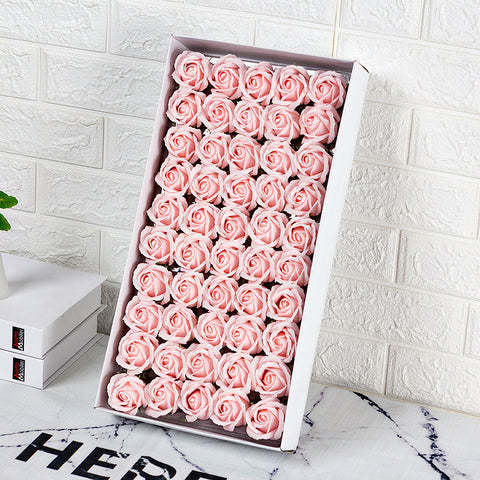 Valentine's Day gift simulated rose gift box with base three-layer soap flower handmade material package soap flower wholesale