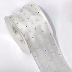 Fashionable 4cm Eco-Friendly Satin Beaded Lace Ribbon Colorful Wedding & Christmas Trim French Lace Women's Bow Knot