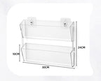 Internet celebrity wall-mounted card storage rack, fully transparent acrylic flower shop bouquet greeting card finishing rack floral materials