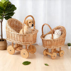 New rattan flower basket baby stroller flower basket flower arrangement flower decoration handmade DIY fruit basket materials