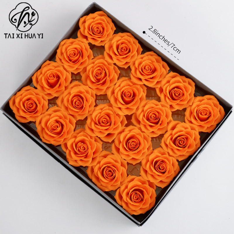 Qixi Festival new soap flower head pride rose aromatherapy immortal flower seven layers soap flower simulation flower wholesale