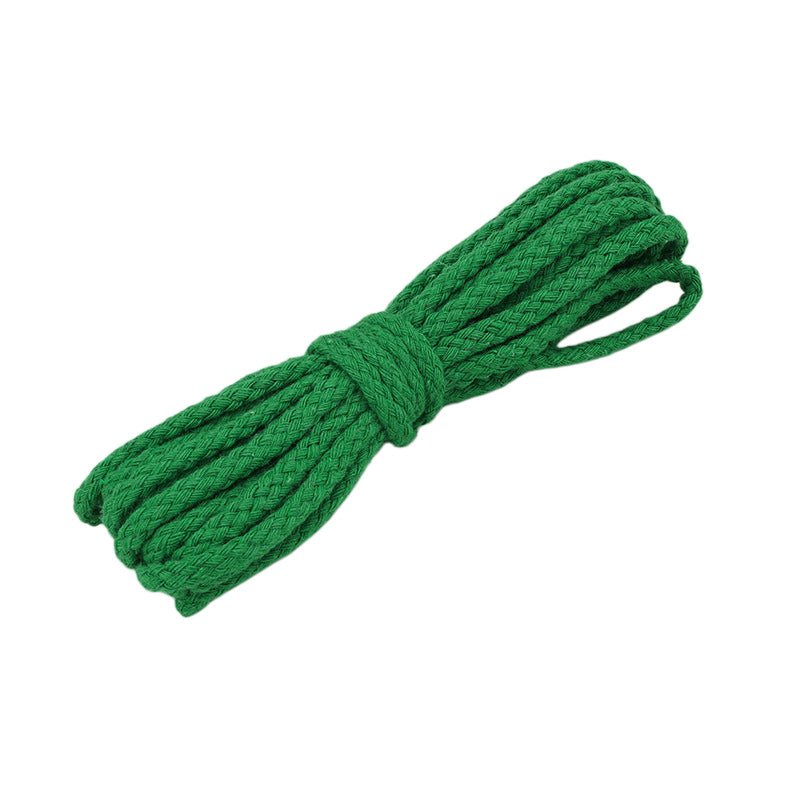 Spot 5mm colored eight-strand cotton rope, handmade DIY woven hemp rope, drawstring, trouser belt binding rope, hollow 8-strand cotton rope