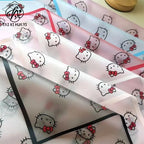 Cartoon magic edge bow cat cat head cat kt matte translucent paper bouquet wrapping paper waterproof floral packaging