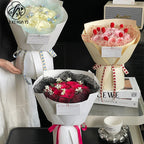 Three-dimensional embossed paper concave and convex paper flower wrapping paper bag flower paper flower shop flower arrangement flower packaging materials wholesale
