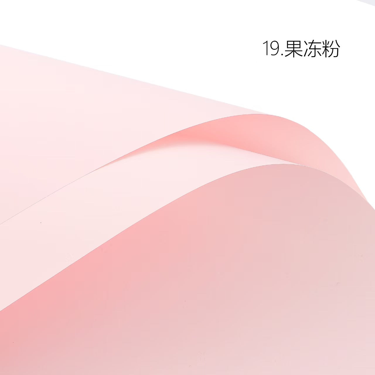 Monochrome Korean Style First Love Eco-Friendly Waterproof Flower Wrapping Paper Thickened Single Side for Flower Packaging