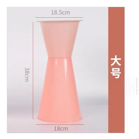 Christmas Design Plastic Container Flower Holder with Drainage Hole for Garden Use-Durable Modern Minimalist