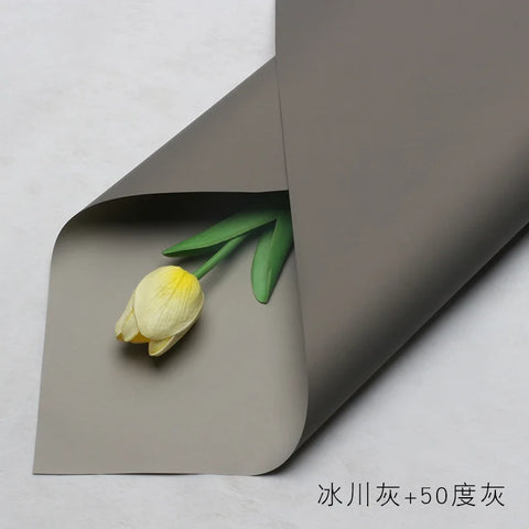 Handmade Ou Ya Two-Color Floral Wrapping Paper Waterproof Flower Packaging with Coating for Bouquets
