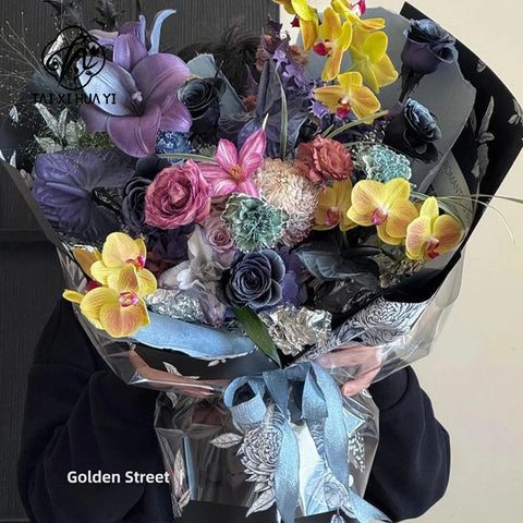 Bouquet Packaging Art Paper Waterproof Personality Elegant Flower Wrapping Paper Fresh and Stylish