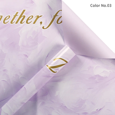 Double-sided Waterproof PVC Flower Wrapping Paper for Valentine's Day Bouquets and Gifts Florist Wrapper