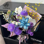 Fauvism Flower Wrapping Paper Floral Texture Water-proof Eco-Friendly Kraft Paper for Hot Stamping Arrangements Single Side