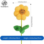 Teacher's Day Single Sunflower Plush Doll Bouquet-Smile Design DIY Floral Craft Supplies for Festival Gift Guangdong China