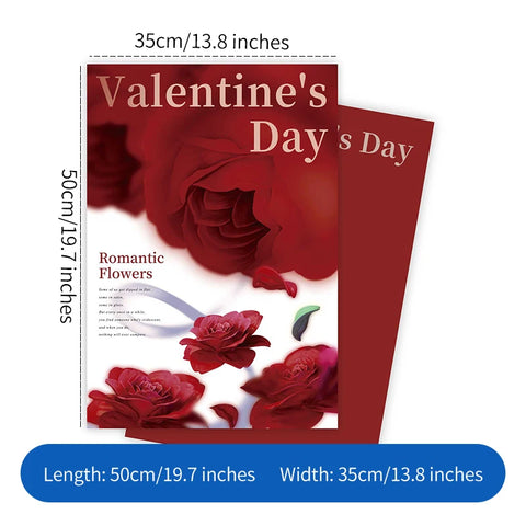 Valentine's Day Waterproof Flower Wrapping Paper Bouquet Packaging Material with Double Sided PE Coating